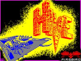 Title screen of Hive on the Sinclair ZX Spectrum.