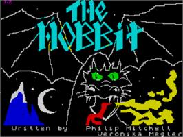 Title screen of Hobbit, The on the Sinclair ZX Spectrum.