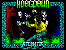 Title screen of Hobgoblin on the Sinclair ZX Spectrum.