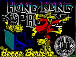 Title screen of Hong Kong Phooey on the Sinclair ZX Spectrum.