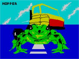 Title screen of Hopper on the Sinclair ZX Spectrum.