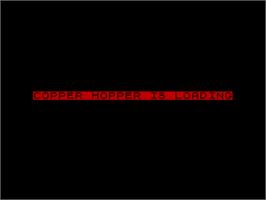 Title screen of Hopper Copper on the Sinclair ZX Spectrum.