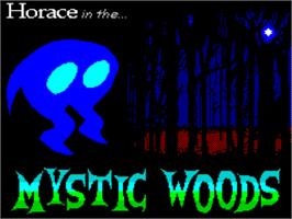 Title screen of Horace In The Mystic Woods on the Sinclair ZX Spectrum.