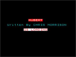 Title screen of Hubert on the Sinclair ZX Spectrum.