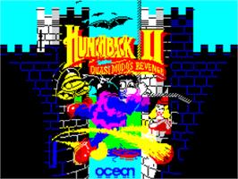 Title screen of Hunchback 2 - Quasimodo's Revenge on the Sinclair ZX Spectrum.