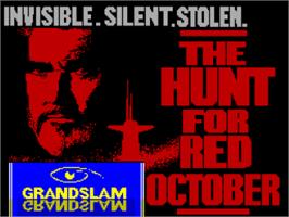 Title screen of Hunt For Red October, The - The Movie on the Sinclair ZX Spectrum.