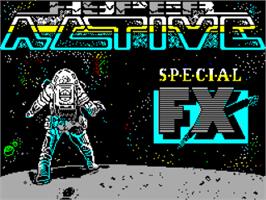Title screen of Hyper Active on the Sinclair ZX Spectrum.