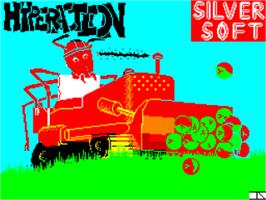 Title screen of Hyperaction on the Sinclair ZX Spectrum.