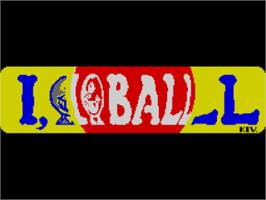 Title screen of I,ball on the Sinclair ZX Spectrum.