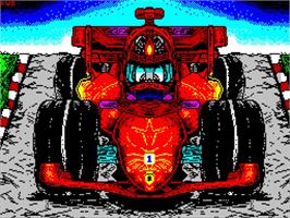 Title screen of I Need Speed on the Sinclair ZX Spectrum.