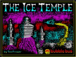 Title screen of Ice Temple, The on the Sinclair ZX Spectrum.