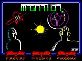 Title screen of Imagination on the Sinclair ZX Spectrum.