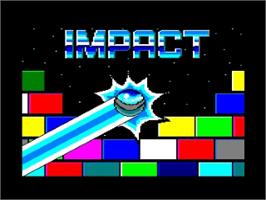 Title screen of Impact on the Sinclair ZX Spectrum.