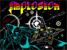 Title screen of Implosion on the Sinclair ZX Spectrum.