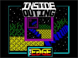 Title screen of Inside Outing on the Sinclair ZX Spectrum.