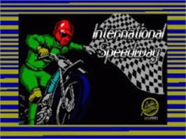 Title screen of International Speedway on the Sinclair ZX Spectrum.