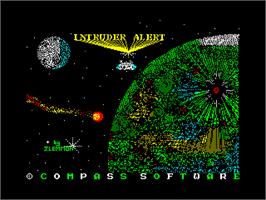Title screen of Intruder Alert on the Sinclair ZX Spectrum.