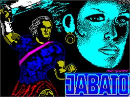 Title screen of Jabato on the Sinclair ZX Spectrum.