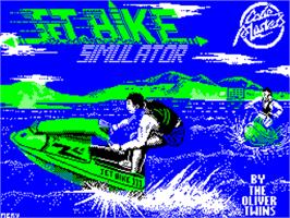 Title screen of Jet Bike Simulator on the Sinclair ZX Spectrum.