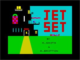 Title screen of Jet Set Willy - The Continuing Adventures - Special Edition on the Sinclair ZX Spectrum.