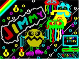 Title screen of Jimmy on the Sinclair ZX Spectrum.