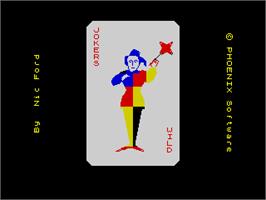 Title screen of Jokers Wild on the Sinclair ZX Spectrum.
