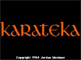 Title screen of Karateka on the Sinclair ZX Spectrum.