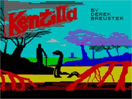 Title screen of Kentilla on the Sinclair ZX Spectrum.