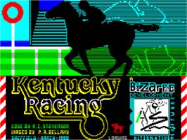Title screen of Kentucky Racing on the Sinclair ZX Spectrum.