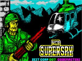 Title screen of Kgb Super Spy on the Sinclair ZX Spectrum.