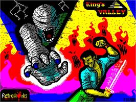 Title screen of King's Valley on the Sinclair ZX Spectrum.