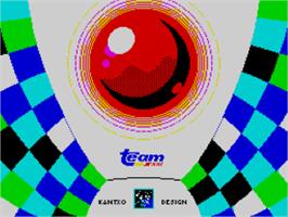 Title screen of King Of Pong on the Sinclair ZX Spectrum.