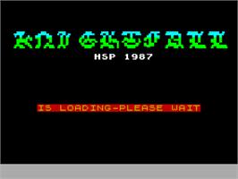 Title screen of Knight Fall on the Sinclair ZX Spectrum.
