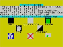 Title screen of Korth Trilogy, The 2 - Besieged on the Sinclair ZX Spectrum.