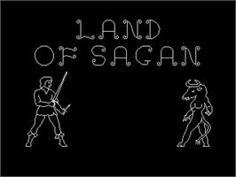 Title screen of Land Of Sagan on the Sinclair ZX Spectrum.