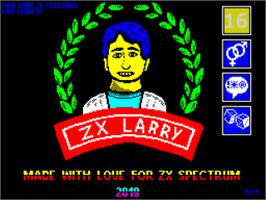 Title screen of Larry on the Sinclair ZX Spectrum.