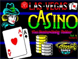Title screen of Las Vegas Casino on the Sinclair ZX Spectrum.