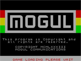Title screen of Las Vegas Lady on the Sinclair ZX Spectrum.