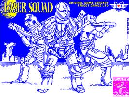 Title screen of Laser Squad on the Sinclair ZX Spectrum.