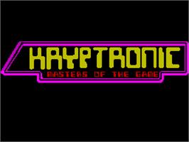 Title screen of Light  Cycle on the Sinclair ZX Spectrum.
