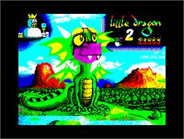 Title screen of Little Dragon 2 on the Sinclair ZX Spectrum.