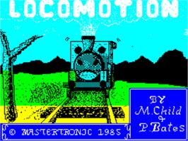 Title screen of Loco-motion on the Sinclair ZX Spectrum.