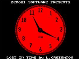 Title screen of Lost In Time on the Sinclair ZX Spectrum.