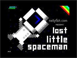 Title screen of Lost Little Spaceman on the Sinclair ZX Spectrum.