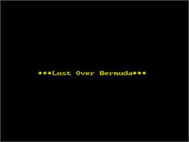 Title screen of Lost Over Bermuda on the Sinclair ZX Spectrum.