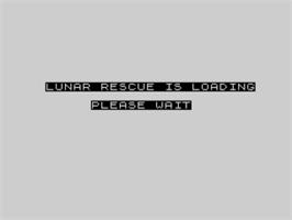 Title screen of Lunar Rescue on the Sinclair ZX Spectrum.