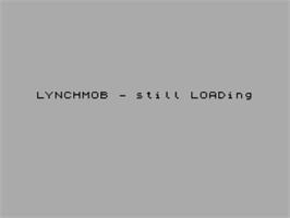 Title screen of Lynchmob on the Sinclair ZX Spectrum.