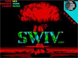 Title screen of M.A.X.: Maximum Action Xtra on the Sinclair ZX Spectrum.