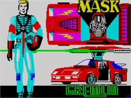Title screen of MASK on the Sinclair ZX Spectrum.