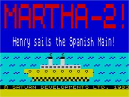 Title screen of Mad Martha 2 on the Sinclair ZX Spectrum.
